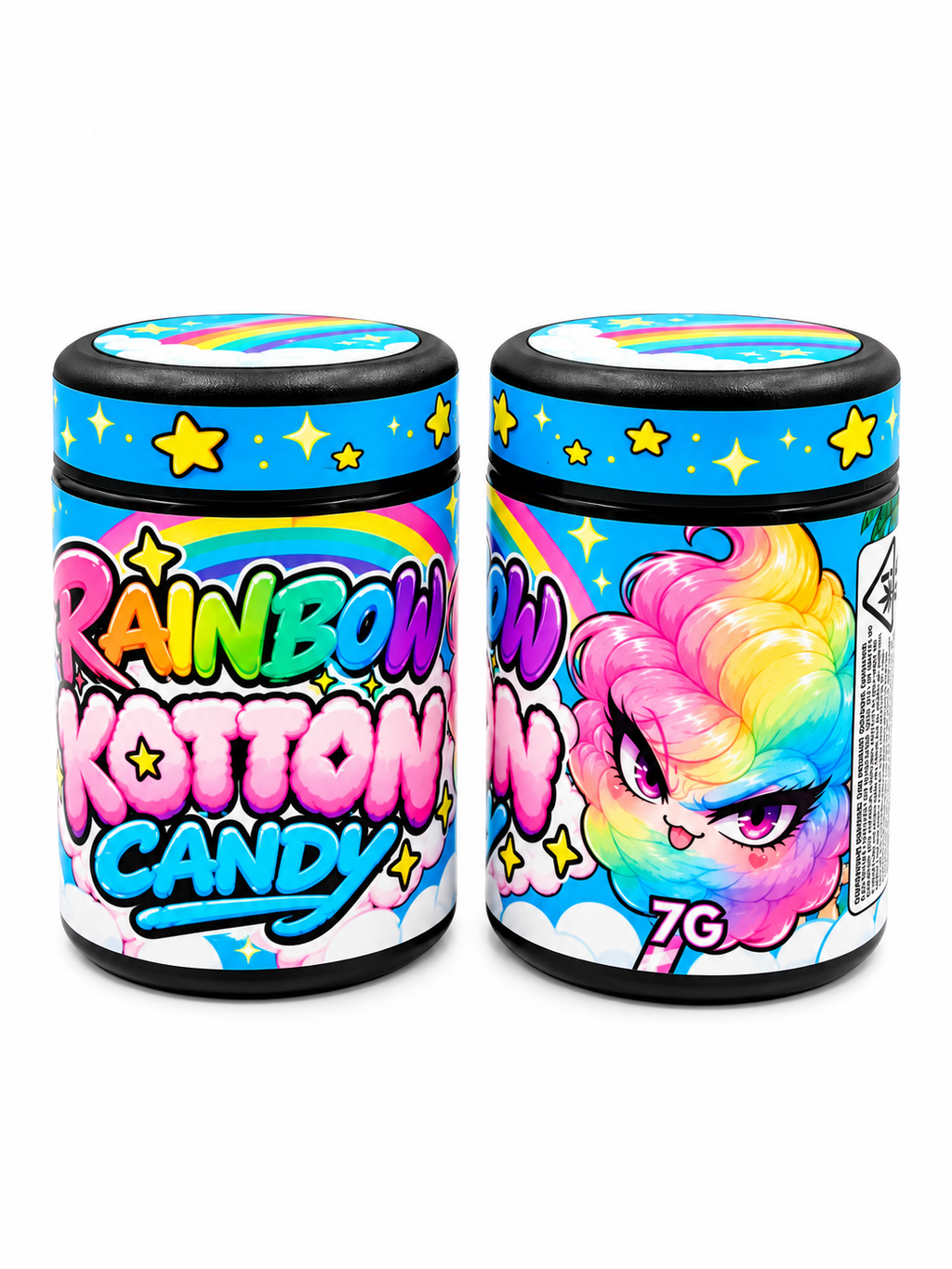 Rainbow Kotton Candy - 64x 7G Jars